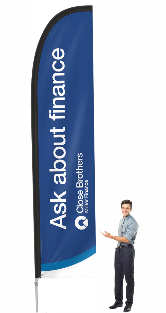 feather flags, signgear, shop signs, signage, stockport, greater manchester, north west, printing, vinyl printing