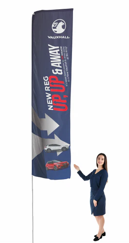 rectangular flags, signgear, shop signs, signage, stockport, greater manchester, north west, printing, vinyl printing